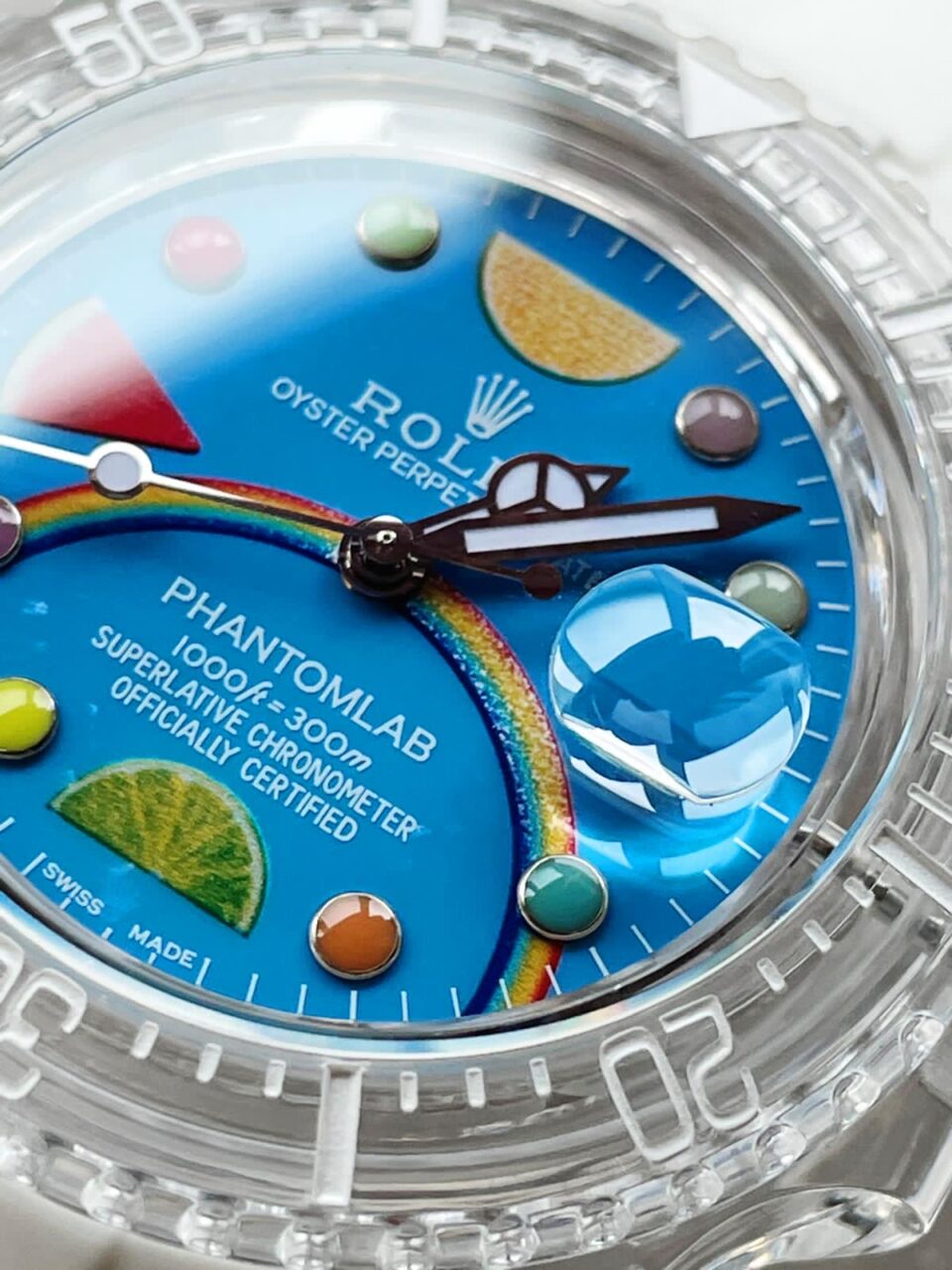 GF FACTORY 1:1 Submariner Phantomlab Transparent Best Edition Blue Fruit Dial VR3135