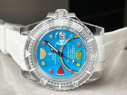 GF FACTORY 1:1 Submariner Phantomlab Transparent Best Edition Blue Fruit Dial VR3135