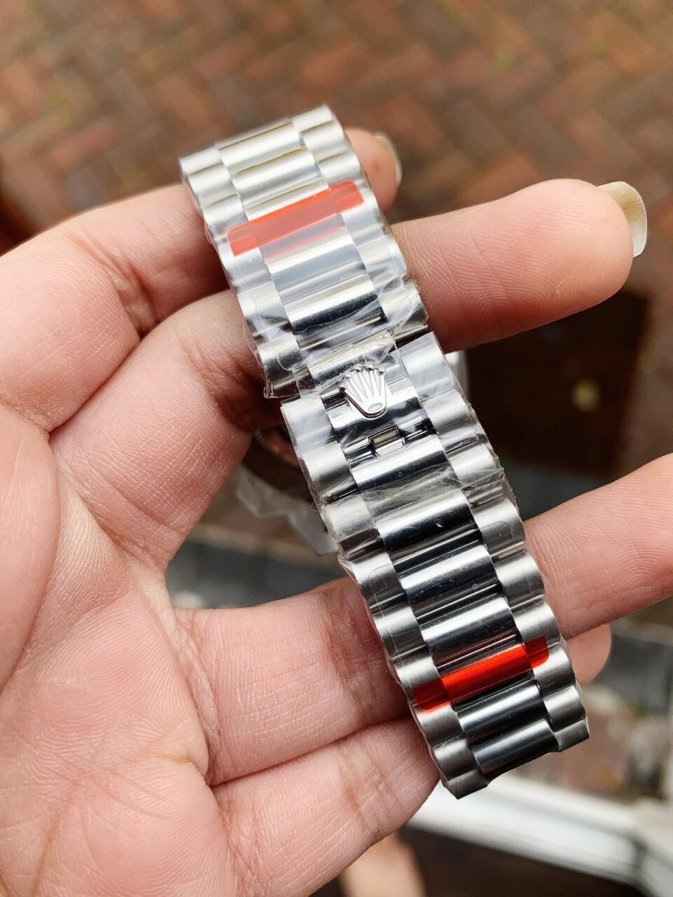 SS Factory 1:1 Day Date II Best Edition BAGUETTE DIAMONDS Bezel Ice Blue Dial Crystal Markers A3255