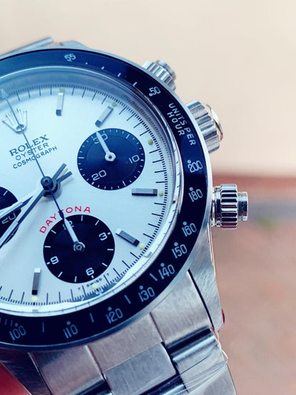 VINTAGE Daytona 6263 SS White Dial 2 on Bracelet Venus 75