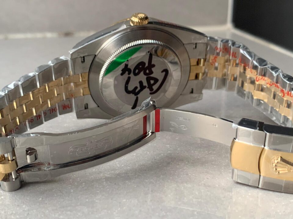 REF Factory 1:1 Best New DateJust 41 126334 SS/YG Edition Gray Dial Green Roman Markers A3235