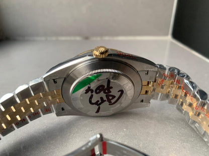 REF Factory 1:1 Best New DateJust 41 126334 SS/YG Edition Gray Dial Green Roman Markers A3235