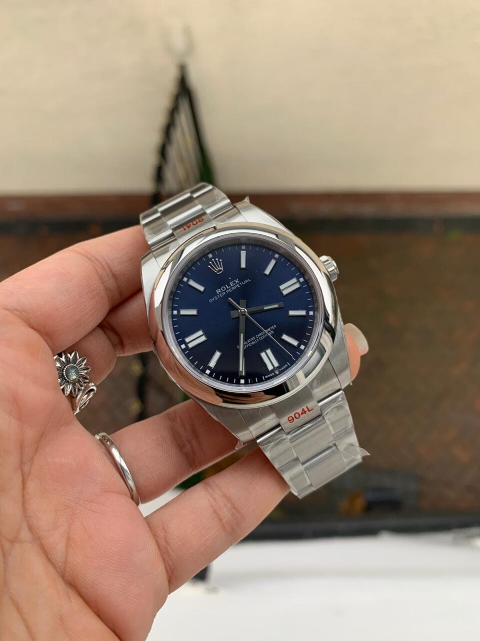 EW FACTORY 1:1 OYSTER PERPETUAL BRIGHT BLUE dial 41MM Asian A3230