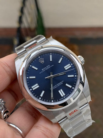 EW FACTORY 1:1 OYSTER PERPETUAL BRIGHT BLUE dial 41MM Asian A3230