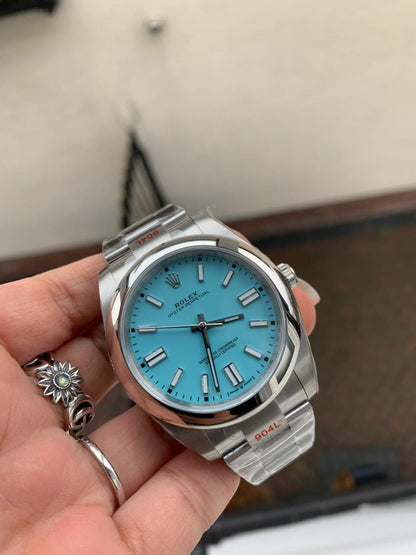 EW FACTORY 1:1 OYSTER PERPETUAL TURQUOISE DIAL 41MM Asian A3230