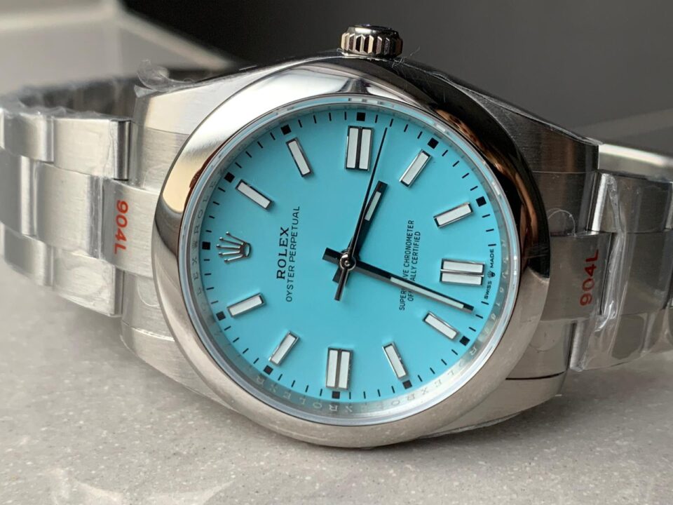 EW FACTORY 1:1 OYSTER PERPETUAL TURQUOISE DIAL 41MM Asian A3230