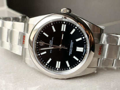 EW FACTORY 1:1 OYSTER PERPETUAL BRIGHT BLACK DIAL41MM Asian A3230