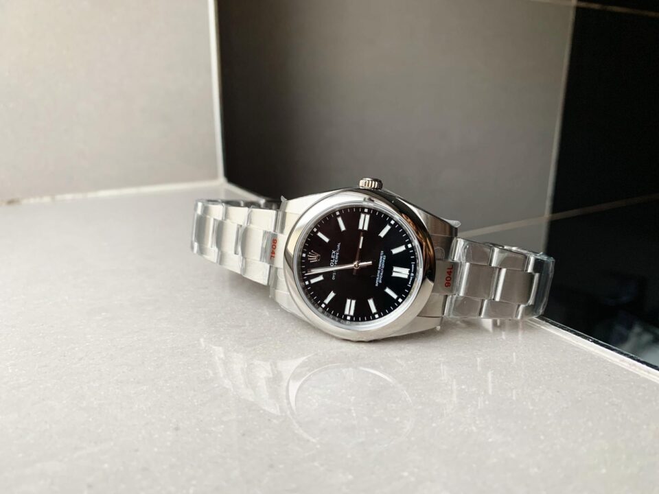 EW FACTORY 1:1 OYSTER PERPETUAL BRIGHT BLACK DIAL41MM Asian A3230
