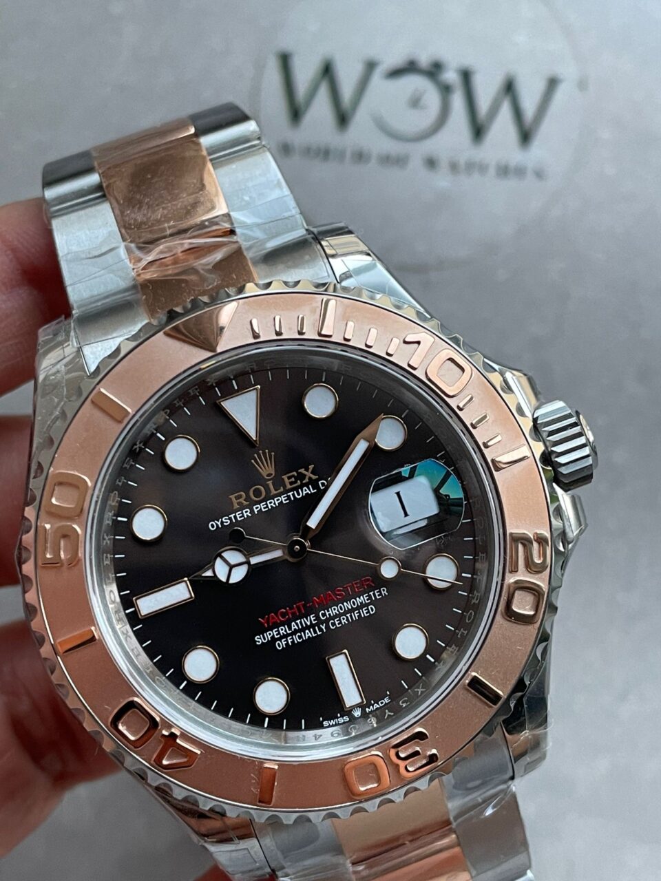 VSF FACTORY 1:1 Yacht-Master 126621 904L/RG Best Edition Brown Dial VS3235