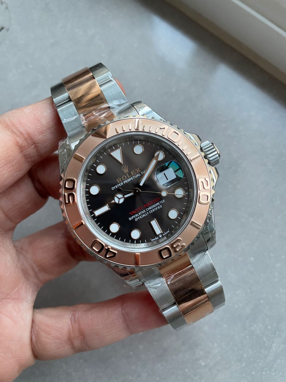 VSF FACTORY 1:1 Yacht-Master 126621 904L/RG Best Edition Brown Dial VS3235