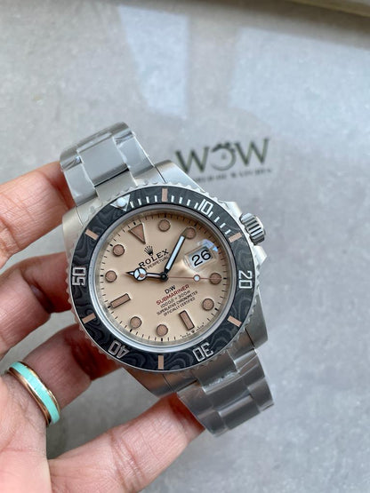 VSF FACTORY 1:1 Submariner DiW “Dune” 904L SS Yellow Dial VS3135