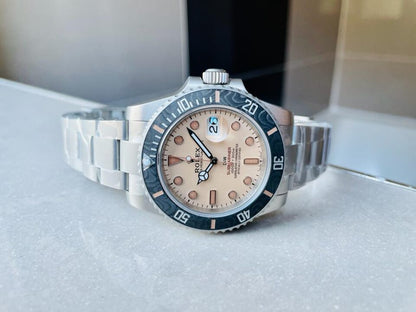 VSF FACTORY 1:1 Submariner DiW “Dune” 904L SS Yellow Dial VS3135