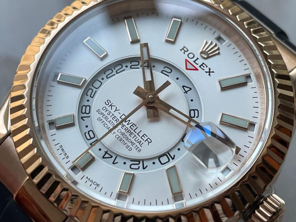 Twf FACTORY 1:1 Skydweller SS/RG best edition white dial