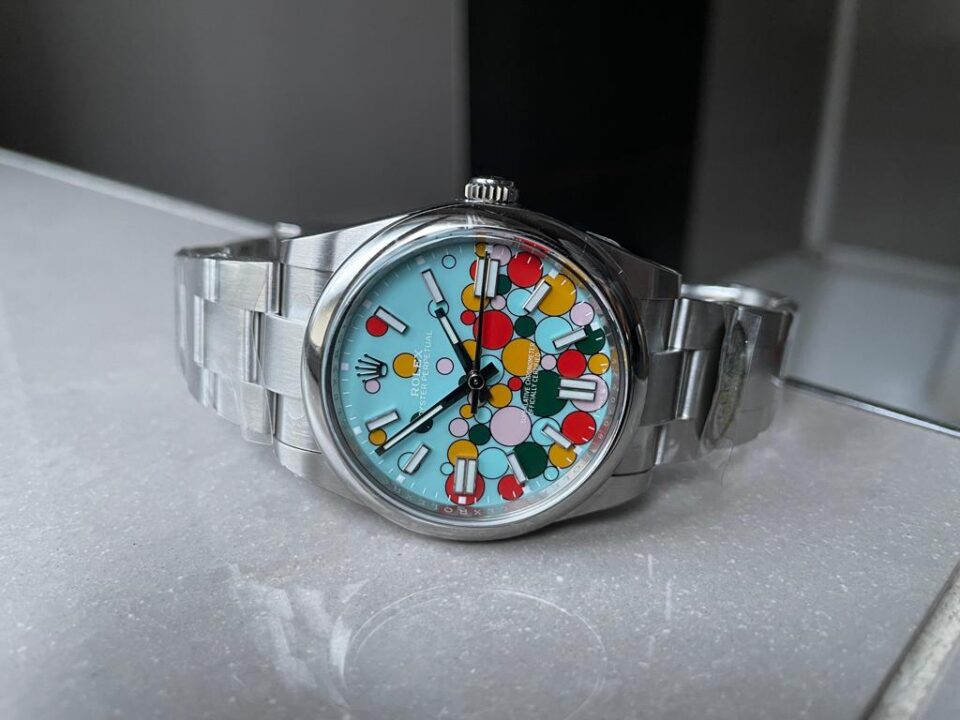 Clean FACTORY 1:1 Oyster Perpetual 41mm 124300 cele bration 904L SS Bubbles Dial VR3230