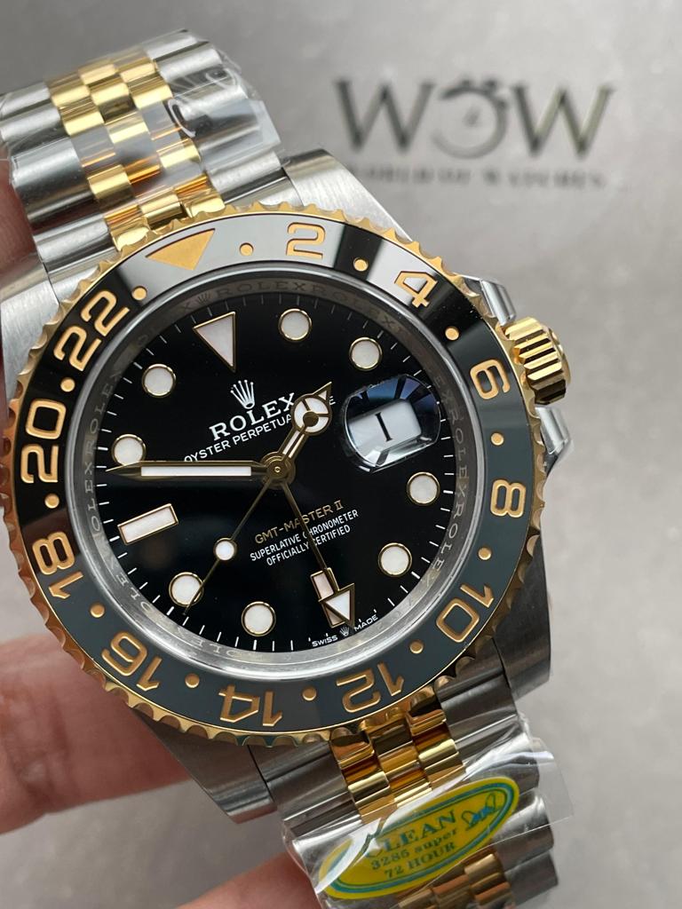 Clean Factory 1:1 GMT-Master II 126713 ZOMBIE 904L YG/SS Black Dial Dots DD3285 CHS
