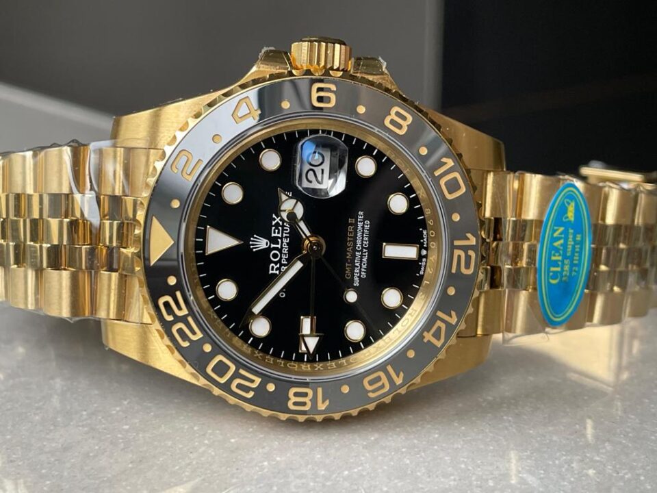 Clean Factory 1:1 GMT-Master II 126718 904L YG Black Dial Dots DD3285 CHS