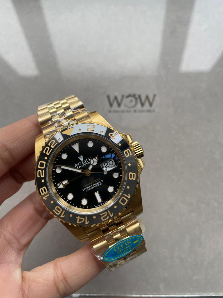 Clean Factory 1:1 GMT-Master II 126718 904L YG Black Dial Dots DD3285 CHS