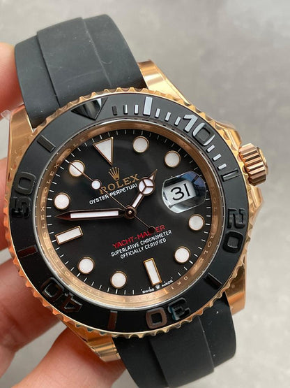CLEAN FACTORY 1:1 Yacht-Master 40mm 126655 RG Black Dial VR3235