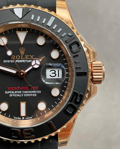 CLEAN FACTORY 1:1 Yacht-Master 40mm 126655 RG Black Dial VR3235