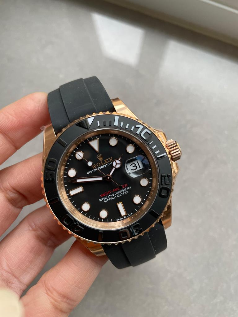 CLEAN FACTORY 1:1 Yacht-Master 40mm 126655 RG Black Dial VR3235