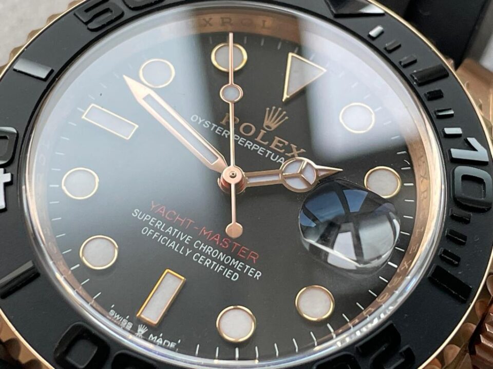 CLEAN FACTORY 1:1 Yacht-Master 40mm 126655 RG Black Dial VR3235