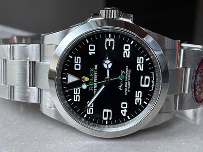Clean Factory 1:1 Air-King 40mm 126900 904L SS Black Dial Numerals VR3230