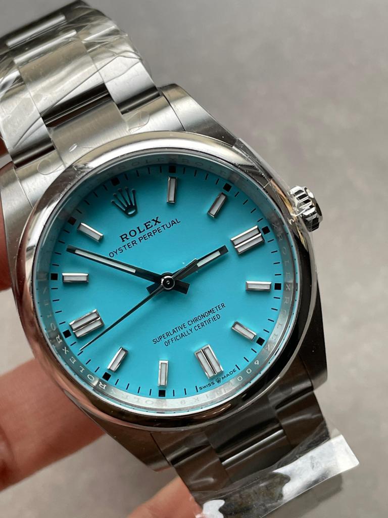 Clean Factory 1:1 Oyster Perpetual 126000 36mm Best Edition 904L Steel Tiffany Blue Dial VR3230