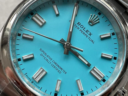 Clean Factory 1:1 Oyster Perpetual 126000 36mm Best Edition 904L Steel Tiffany Blue Dial VR3230