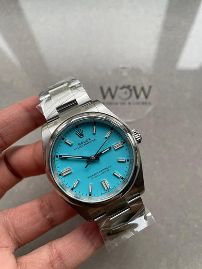 Clean Factory 1:1 Oyster Perpetual 126000 36mm Best Edition 904L Steel Tiffany Blue Dial VR3230