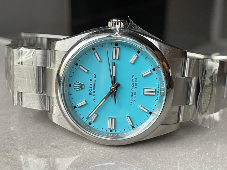 Clean Factory 1:1 Oyster Perpetual 126000 36mm Best Edition 904L Steel Tiffany Blue Dial VR3230