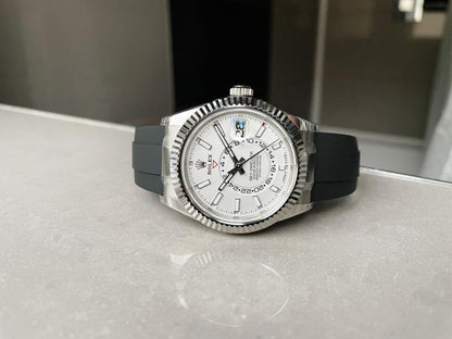 Noob FACTORY 1:1 Sky-Dweller 326934 904L SS Noob 1:1 Best Edition White Dial Asian 23J to 9001