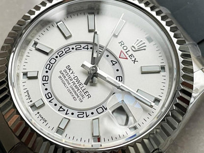 Noob FACTORY 1:1 Sky-Dweller 326934 904L SS Noob 1:1 Best Edition White Dial Asian 23J to 9001