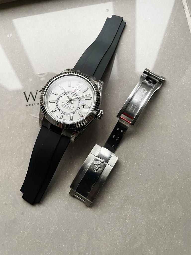 Noob FACTORY 1:1 Sky-Dweller 326934 904L SS Noob 1:1 Best Edition White Dial Asian 23J to 9001