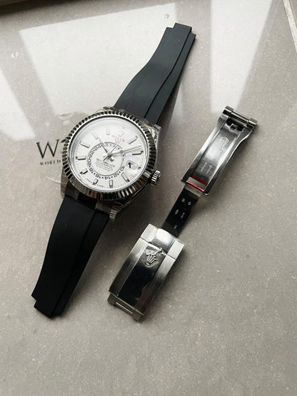 Noob FACTORY 1:1 Sky-Dweller 326934 904L SS Noob 1:1 Best Edition White Dial Asian 23J to 9001