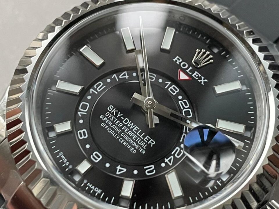 Noob FACTORY 1:1 Sky-Dweller 326934 904L SS Noob 1:1 Best Edition Black Dial Asian 23J to 9001