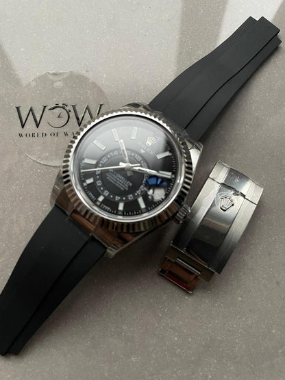 Noob FACTORY 1:1 Sky-Dweller 326934 904L SS Noob 1:1 Best Edition Black Dial Asian 23J to 9001