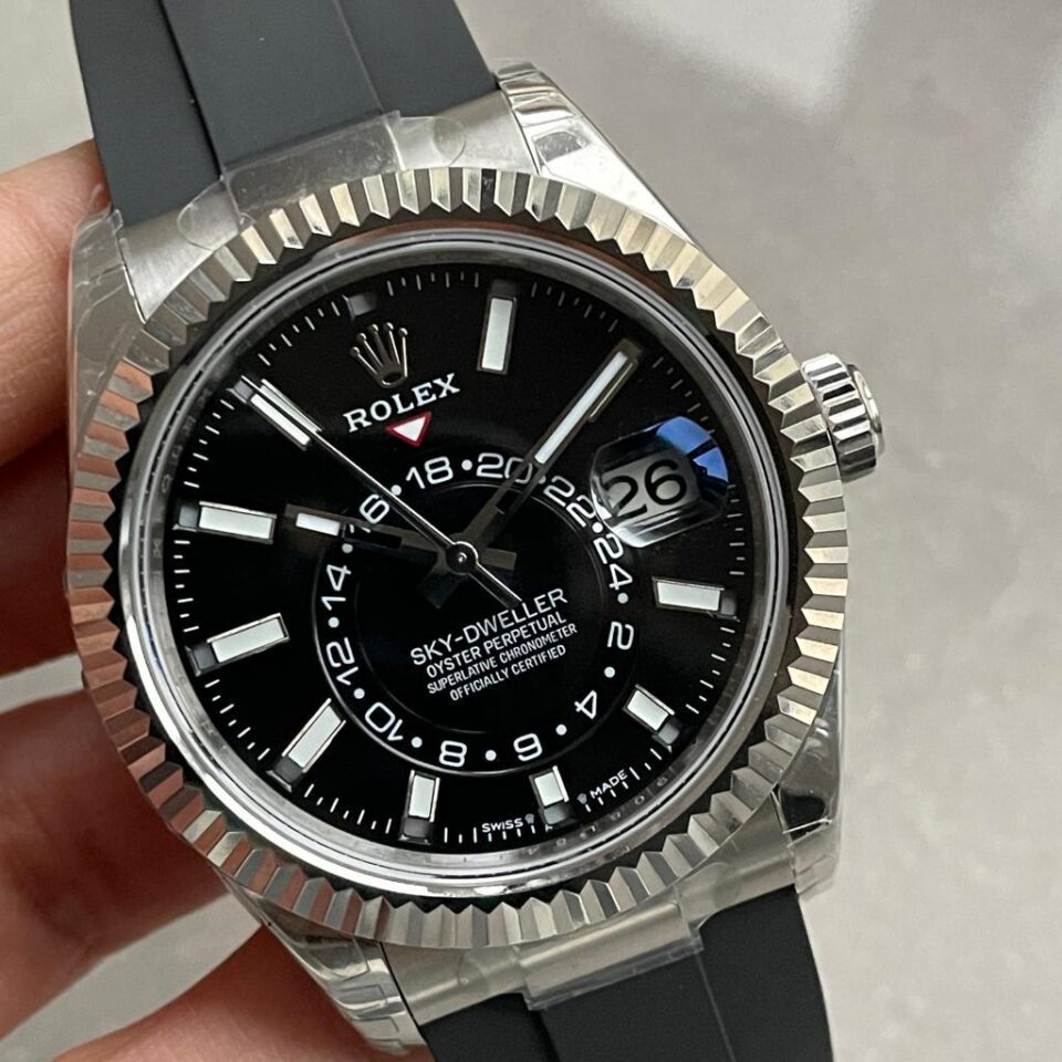 Noob FACTORY 1:1 Sky-Dweller 326934 904L SS Noob 1:1 Best Edition Black Dial Asian 23J to 9001