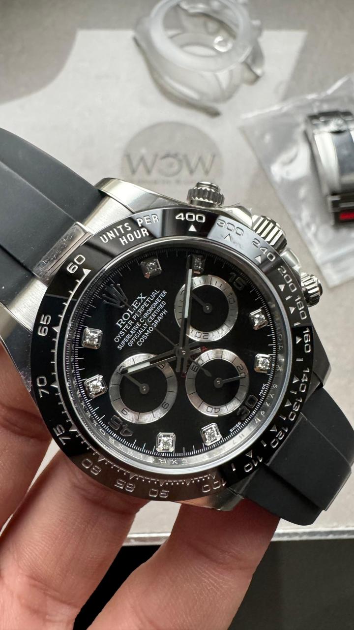 Clean Factory 1:1 Daytona 116519 904L SS Black Dial A4130