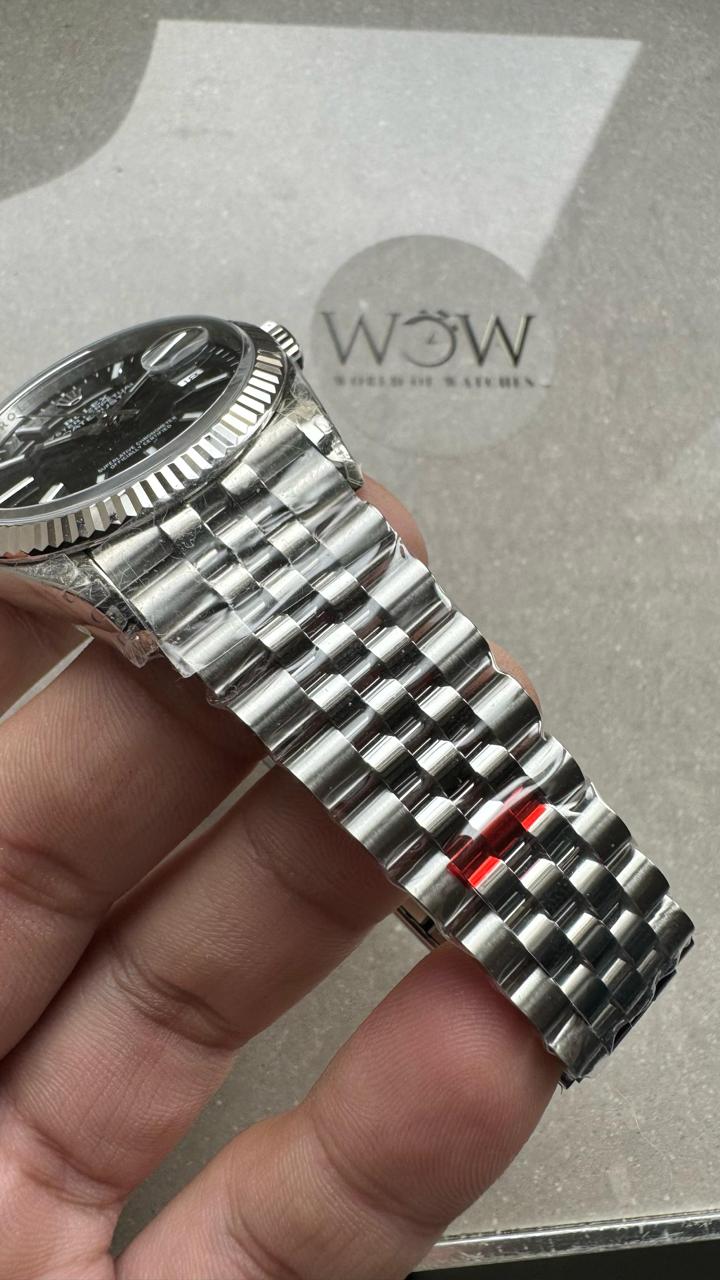 VSF Factory Datejust 36 904L SS Fluted Bezel Black Dial VS3235