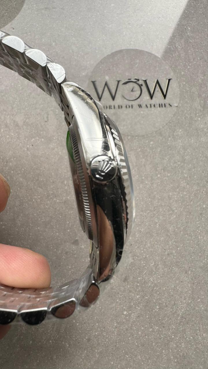 VSF Factory Datejust 36 904L SS Fluted Bezel Black Dial VS3235
