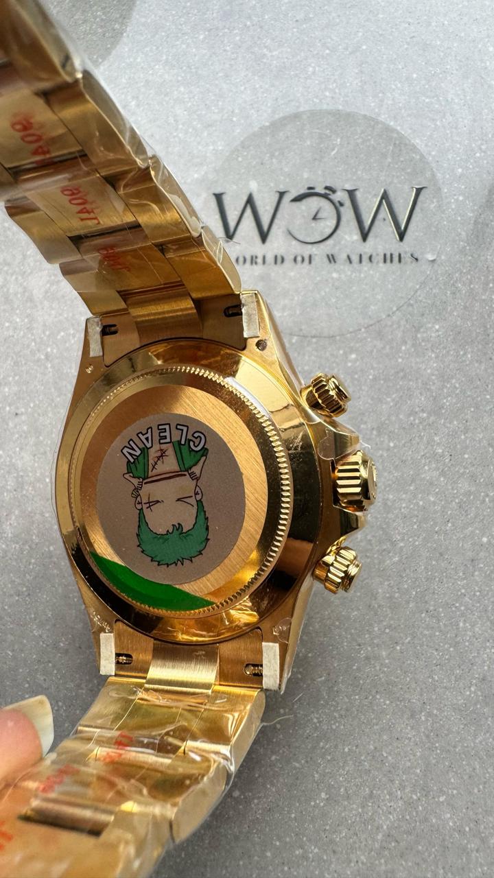 YG factory 1:1 Clean Daytona 116508 904L YG Black Dial A4130