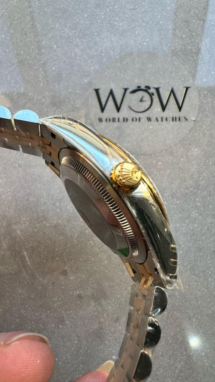 VSF Factory 1:1 datejust 36mm Wimbledon gold Best Edition 904L Wimbledon Steel Gray Dial Green Roman VR3235VSF