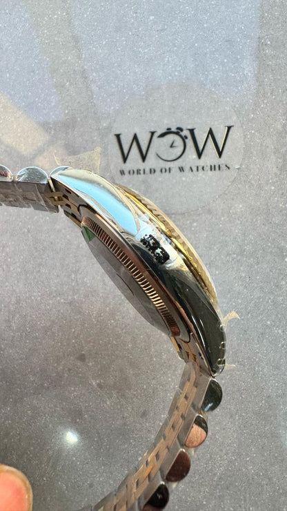 VSF Factory 1:1 datejust 36mm Wimbledon gold Best Edition 904L Wimbledon Steel Gray Dial Green Roman VR3235VSF