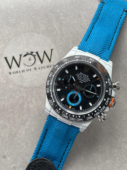 diw factory 1:1 DIW Factory Daytona NTPT Carbon fibre Blue Strap