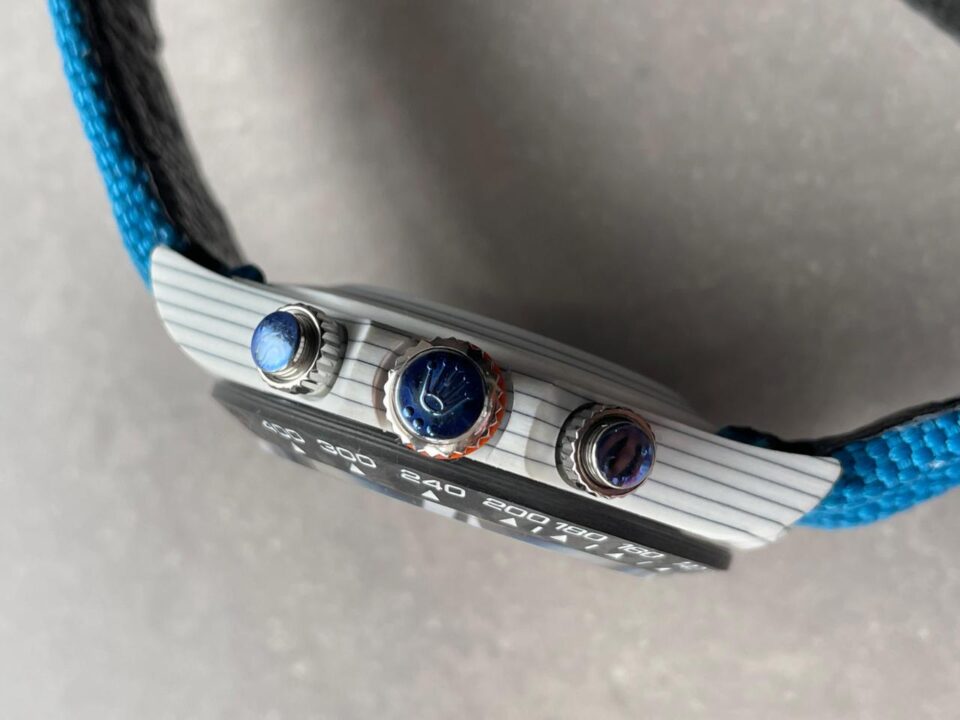 diw factory 1:1 DIW Factory Daytona NTPT Carbon fibre Blue Strap