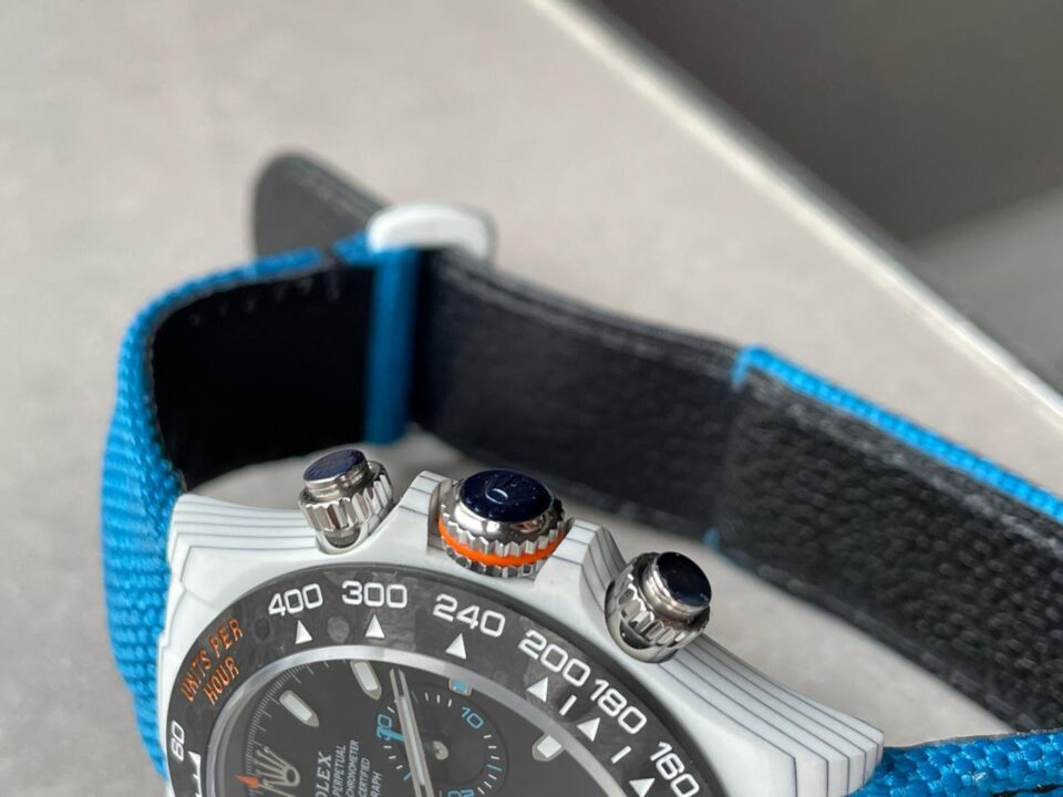 diw factory 1:1 DIW Factory Daytona NTPT Carbon fibre Blue Strap