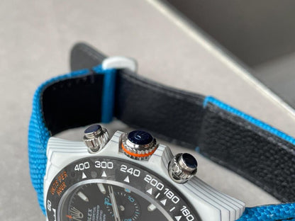 diw factory 1:1 DIW Factory Daytona NTPT Carbon fibre Blue Strap