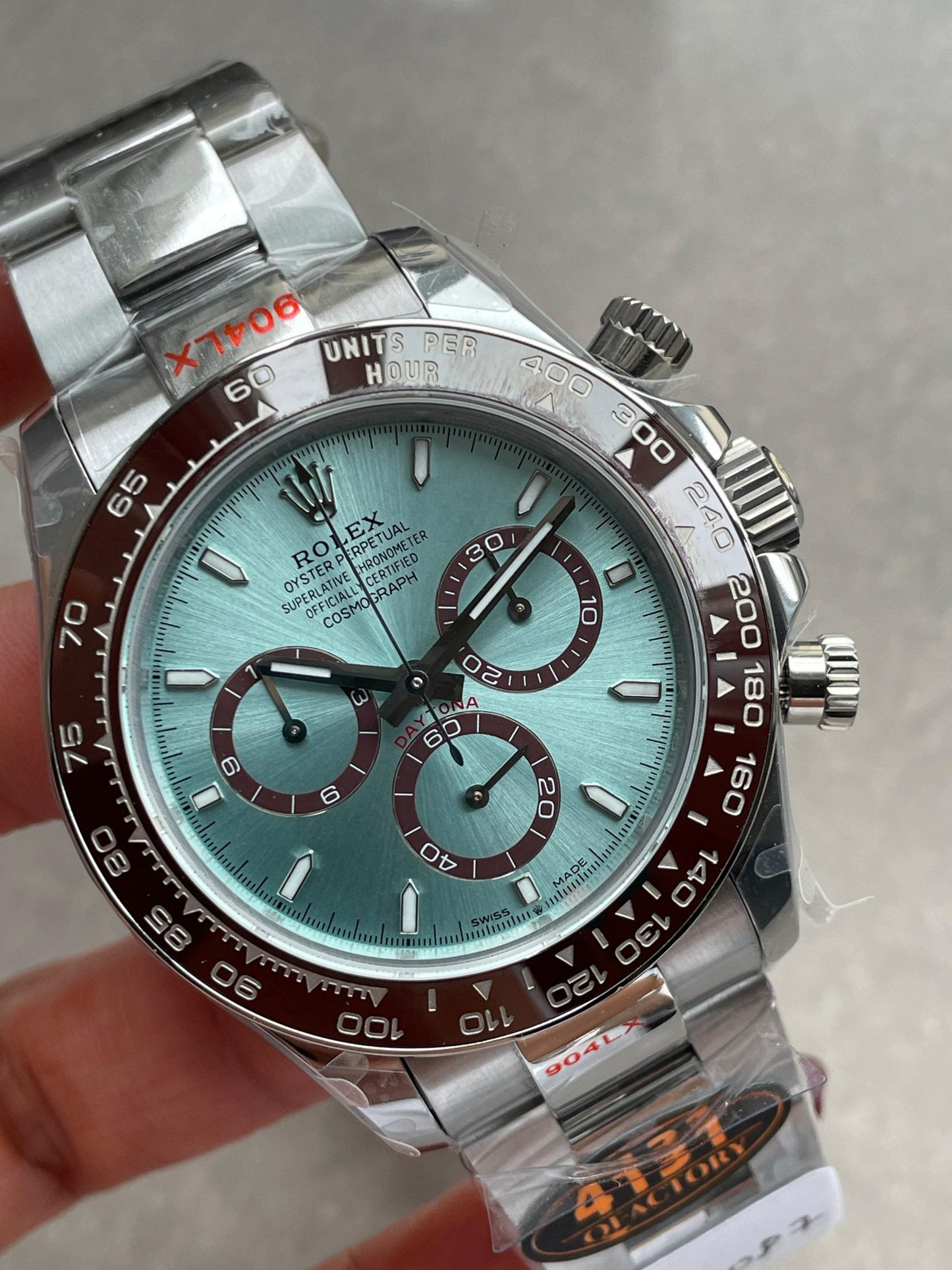 QF Factory 1:1 Daytona 126506 Best Edition 904L Steel Ice Blue Dial SA4131