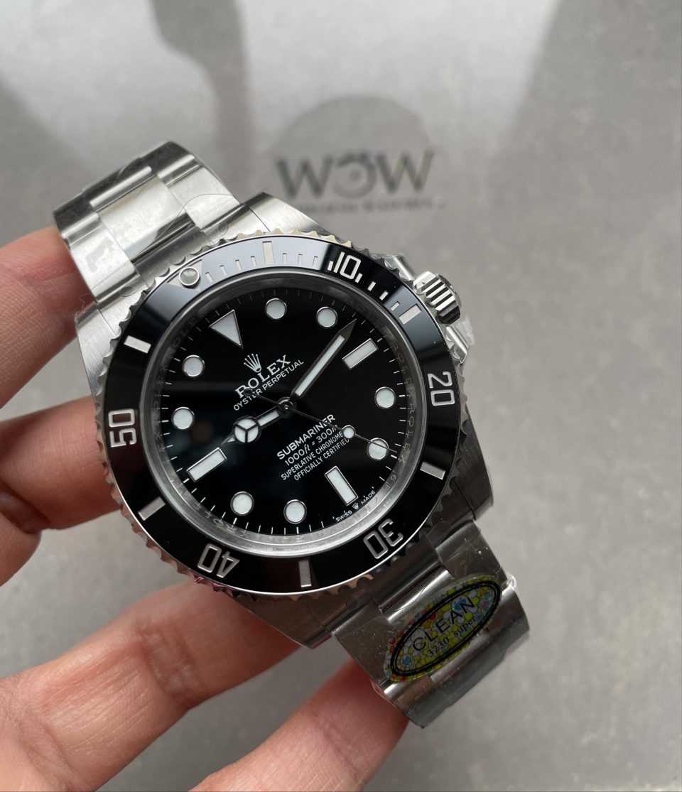 CLEAN FACTORY 1:1 Submariner 124060LN 904L SS Black Dial VR3230