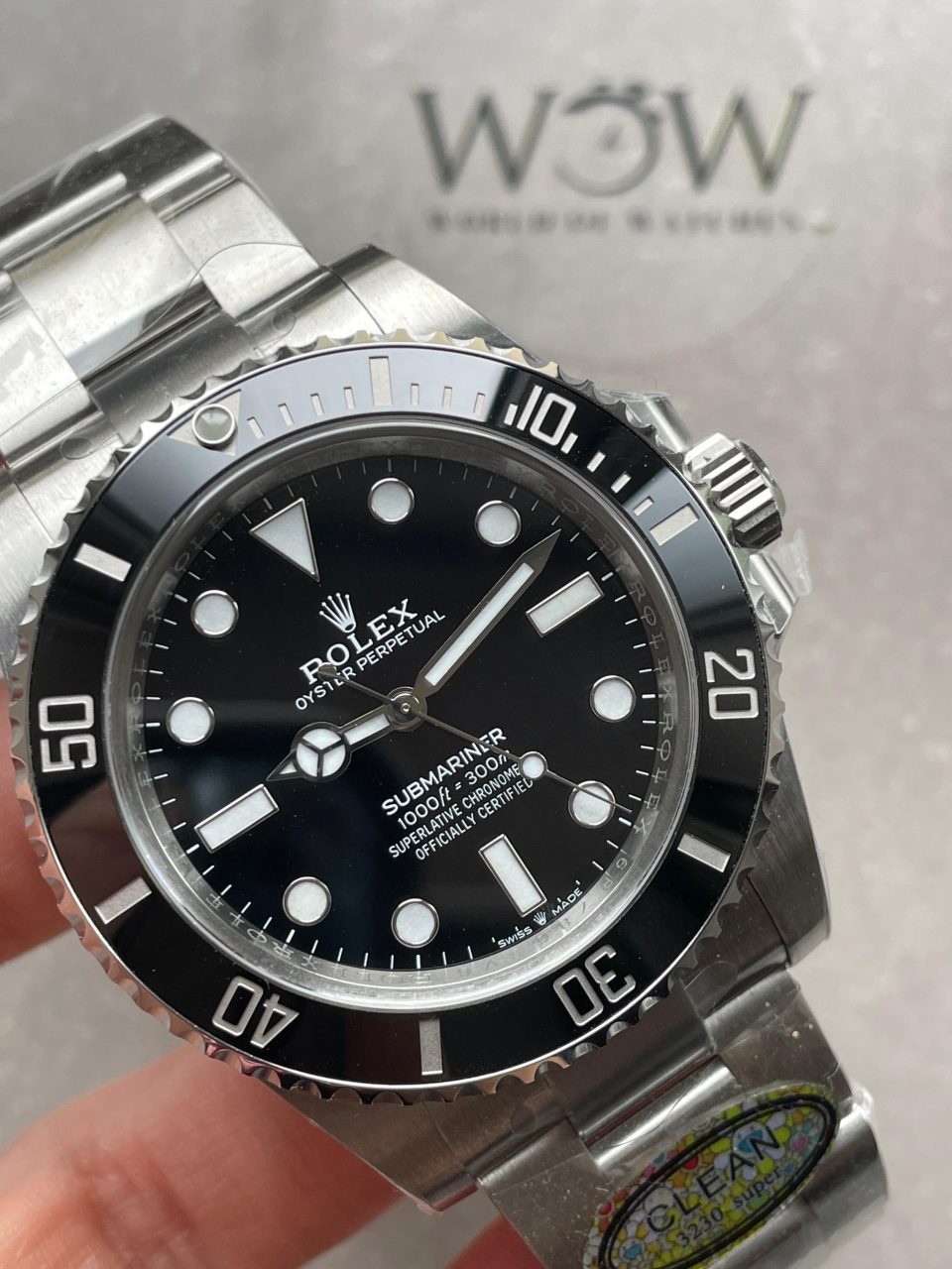 CLEAN FACTORY 1:1 Submariner 124060LN 904L SS Black Dial VR3230